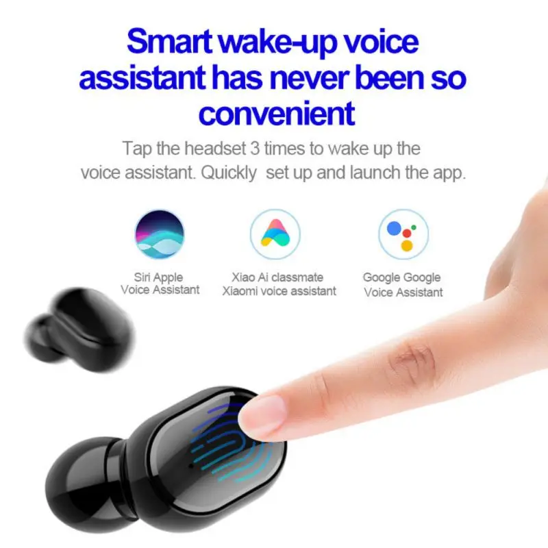 In-ear Earphone For Bluetooth Double Earbuds Mini Portable Type-C 3.0 Quick Charging Wireless TWS Headset Accessories | Электроника