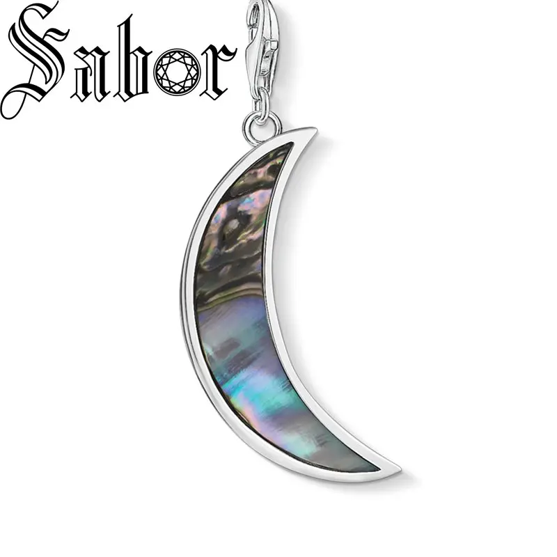 Очаровательные цветные раковины Луна лето новый модный подарок посеребренный DIY