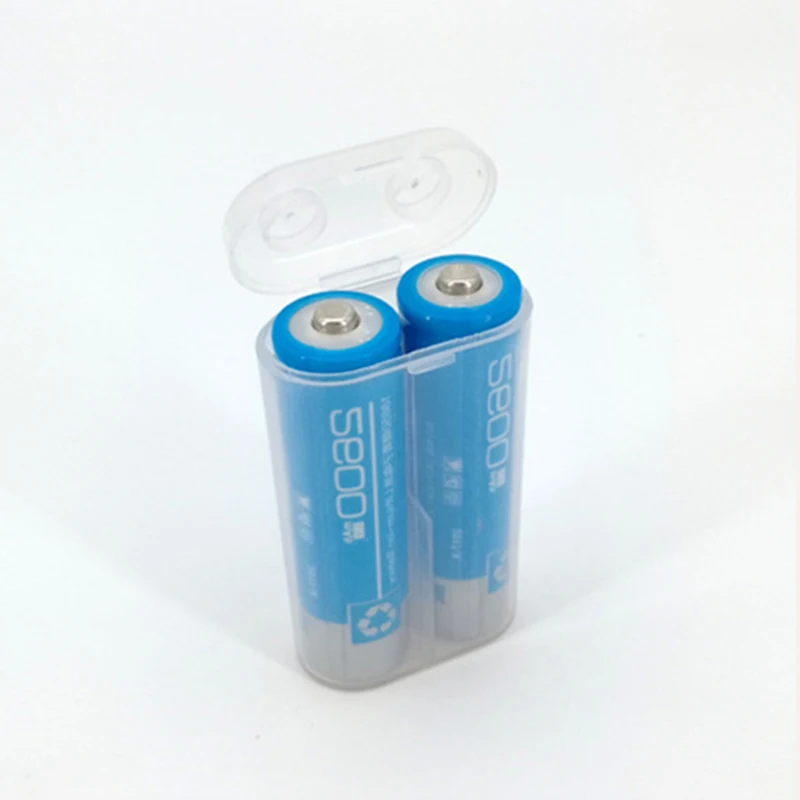 Прозрачный белый прозрачный пластиковый чехол для аккумулятора ящик хранения