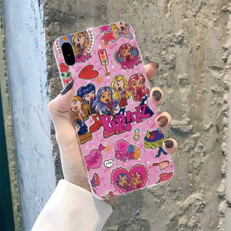 TOPLBPCS lovely Doll Bratz Soft Rubber Phone Cover for iPhone 8 7 6 6S Plus X 5S SE 2020 XR 11 12 pro XS MAX | Мобильные телефоны и