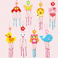 arts cartoon hangings kits wind bell children kids windbell toys diy wind chimes stickers for girls handmade craft toy