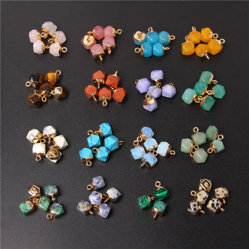 Оптовая продажа модные очаровательные кубики с гранями опал натуральный