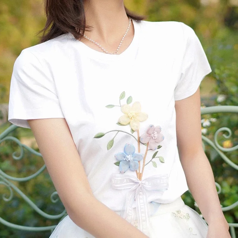 

Women Cotton Fashion Cotton lavender Ladies Tee Shirt Short Sleeve Tops Tee Shirt