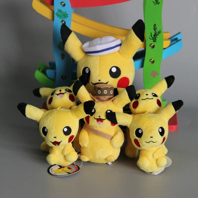 

10 см Кукла Пикачу эльф Пикачу плюшевая подвеска