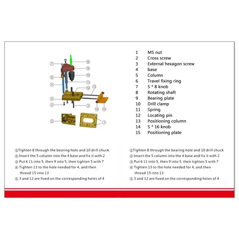 

Drill Locator Woodworking Drill Locator Convenient Labor Saving Alloy Steel Punch Locator Drilling Template Guide Tool For Home