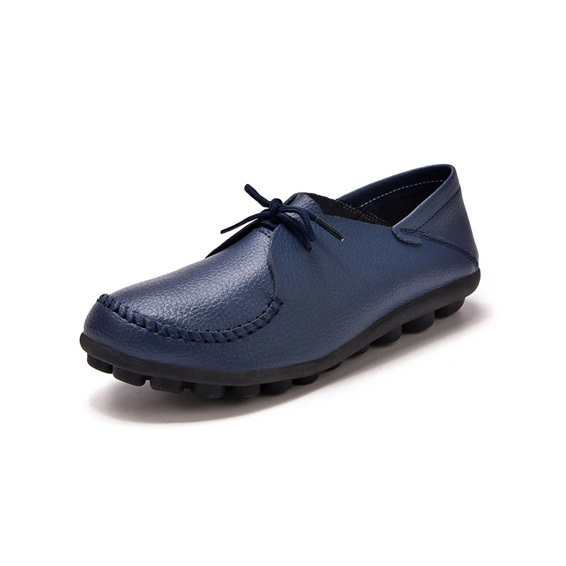 Женские мокасины из натуральной кожи на плоской подошве Новая повседневная