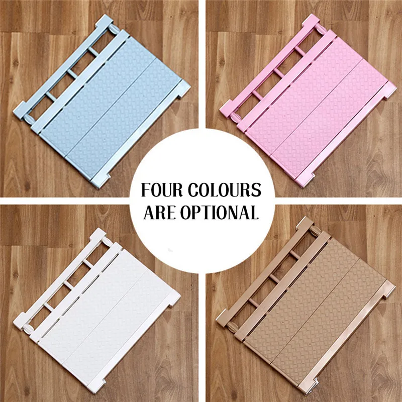 Регулируемая полка экономящая пространство растягивающаяся для ванной кухни