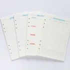 Сменный блокнот формата А5, 40 листов, 6 отверстий, для дневника