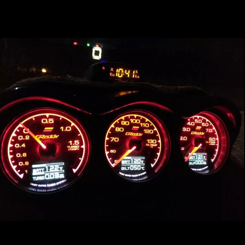 Спидометр GReddi Multi D/A lcd цифровой дисплей температуры масла автомобильный измерительный прибор 2,5 дюймов 62 мм 7 цветов в 1