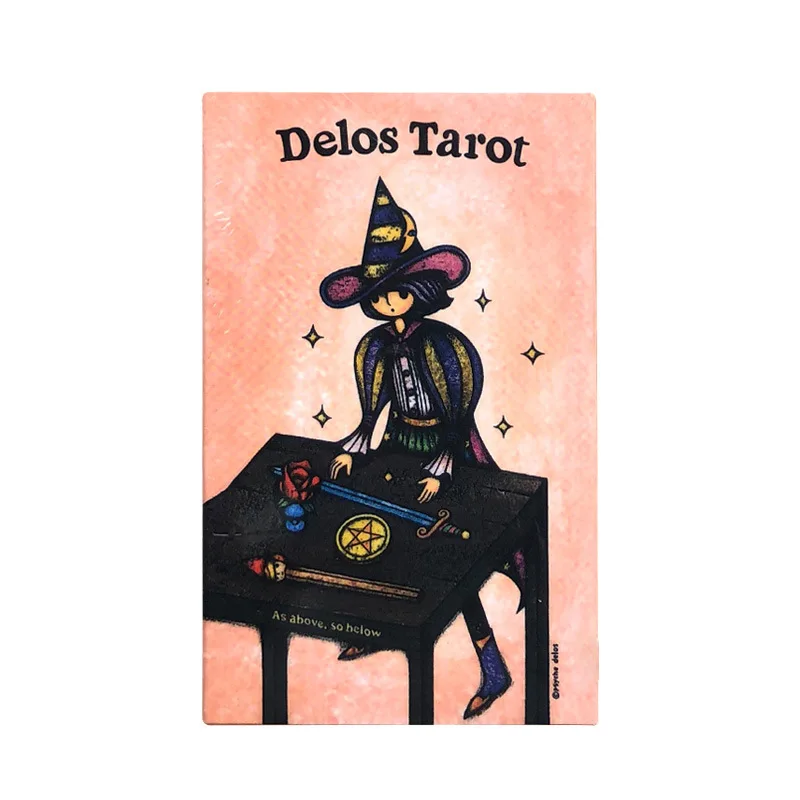 

Карточная колода Delos Tarot, новинка, колода карт Tarot, колода Tarot, настольные игры, семейный подарок, для вечеринки, игральные карты, руководство