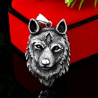 punk howling wolf pendant 316l stainless steel men necklace viking charm fashion jewelry boys gift