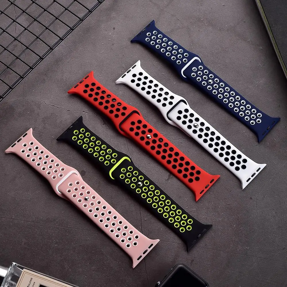 

Ремешок для часов 5 для apple (iwatch 4), спортивный резиновый браслет для apple Watch 3, 2, 1, 44 мм, 40 мм, 42 мм, 38 мм