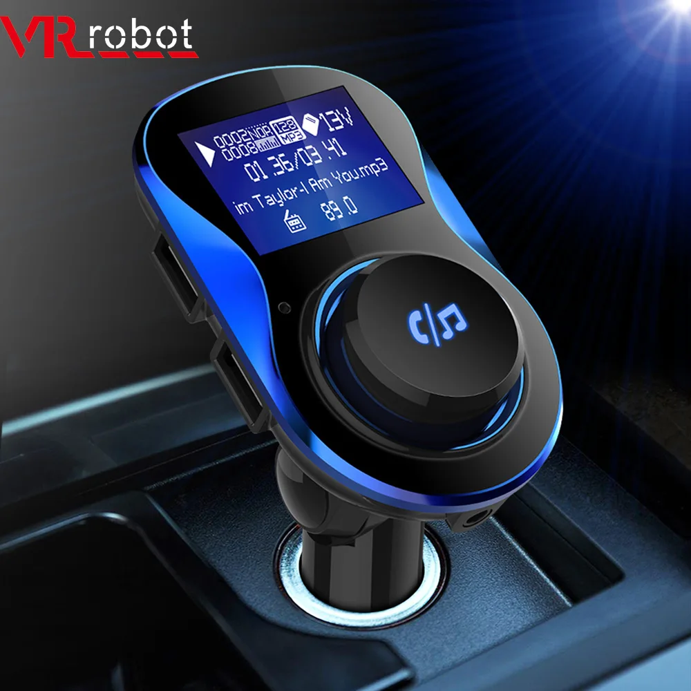 VR Robot Bluetooth FM передатчик Handsfree Car Kit tf-карта u-диск стерео автомобильный аудио