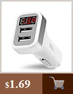 3.1A 5V двойной USB Автомобильное зарядное устройство с светодиодный дисплей универсальный телефон автомобильное зарядное устройство для Xiaomi samsung S8 iPhone X 8 Plus планшет и т. Д.#101