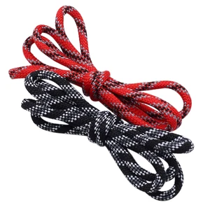 Coolstring 6mm Fat Tri-color Six-twill Round Shoelace Drawstring Waist Sweater Hat Rope Bootlaces Camping Polyester Shoes Laces