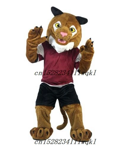 Пушистый костюм талисмана тигра для взрослых нарядное платье с принтом одежда