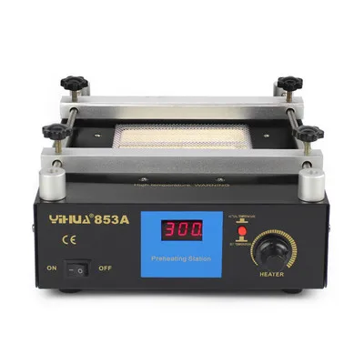 110V/220V Infrared Digital Preheating Station Table Rework Station Soldering Station IR Preheating Heating Disk Area 120*120 mm