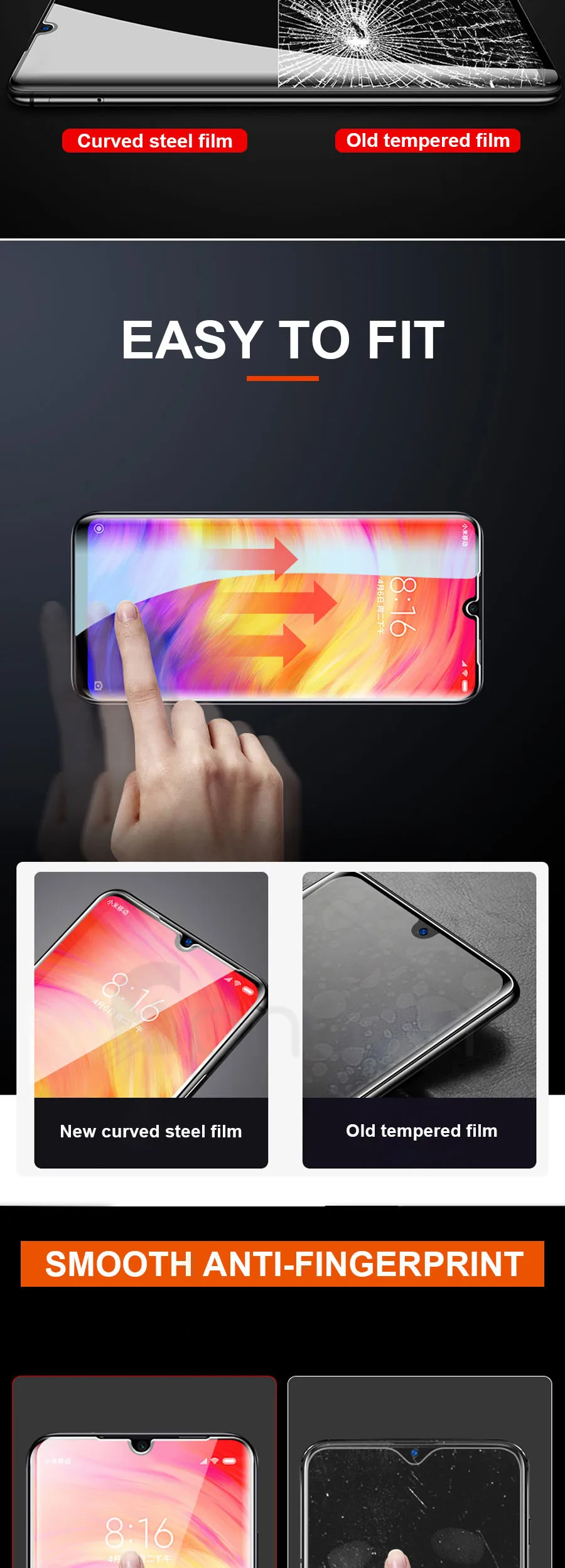9D закаленное стекло для Xiaomi Redmi 7 7A 6 Pro 6A 5A Redmi 5 Plus 5A S2 K20 Note 7 6 Pro Защитная стеклянная пленка