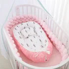 Детская кроватка для малышей, 85 х55 см, из хлопка, портативная, для путешествий