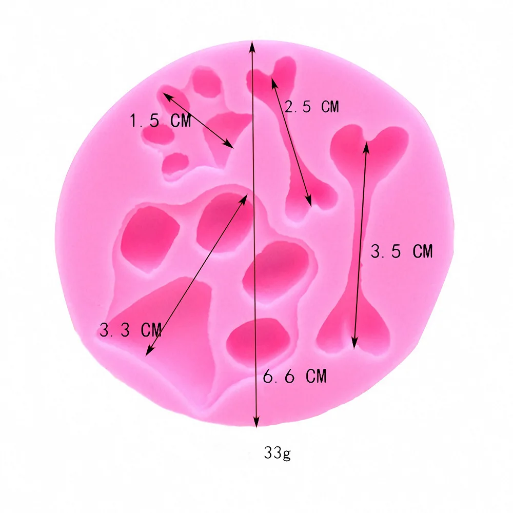 Силиконовая форма в форме кости для выпечки Собачья кошка Медведь сделай сам