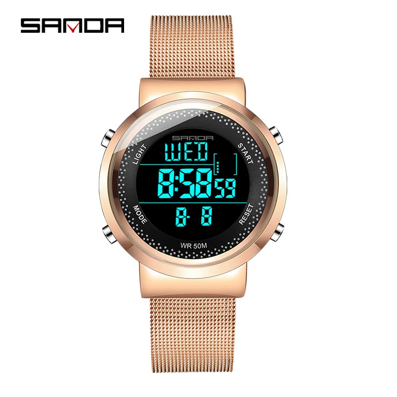 Креативные современные спортивные часы для женщин и мужчин водонепроницаемый