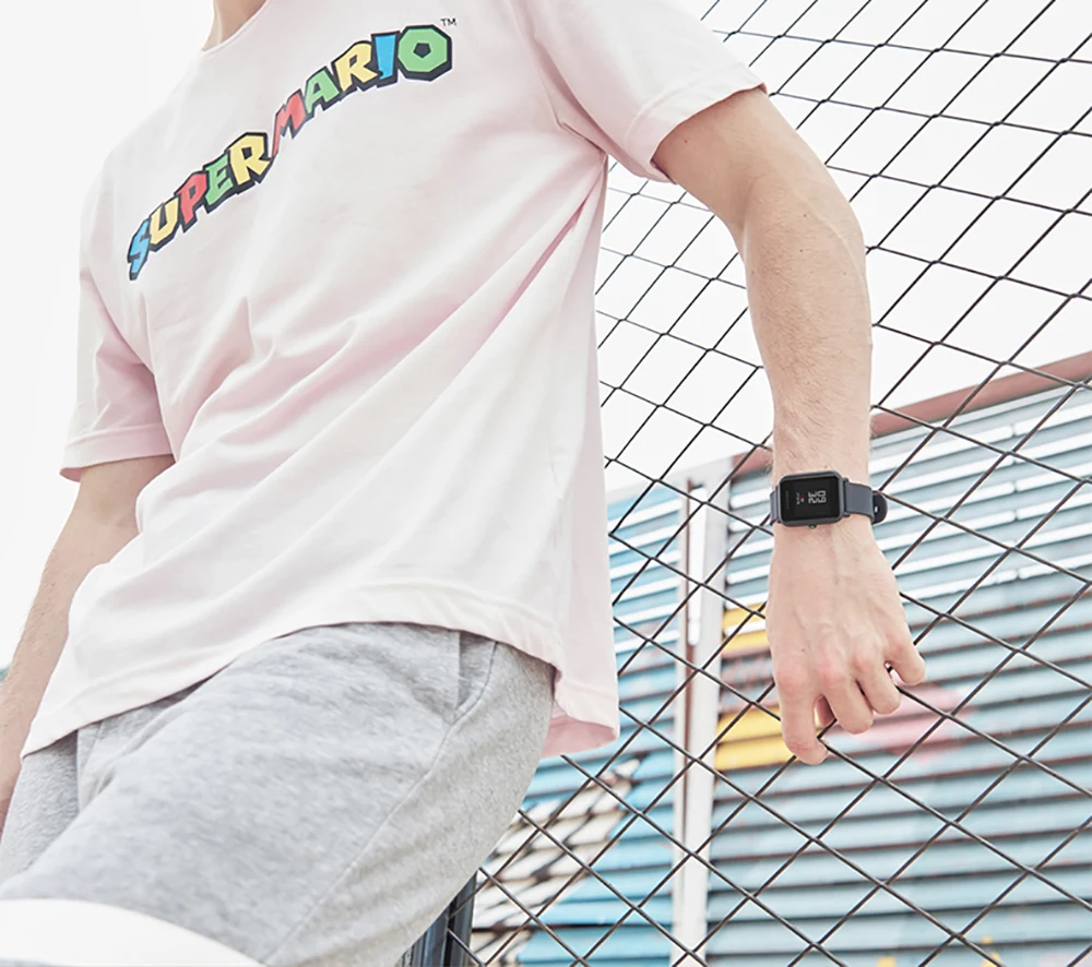 Глобальная версия оригинальных смарт-часов Amazfit Bip Lite, срок службы батареи 45 дней, водонепроницаемость 3 АТМ, Смарт-часы Xiaomi, Смарт-часы