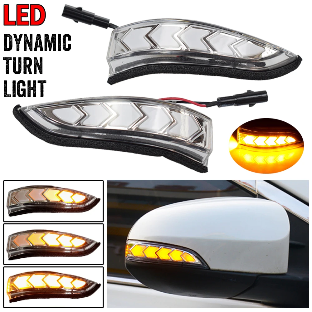 

2pcs Dynamic Blinker LED Turn Signal For Toyota Vios Altis Yaris Corolla Camry Venza Avalon Light Mirror Indicator Sequential