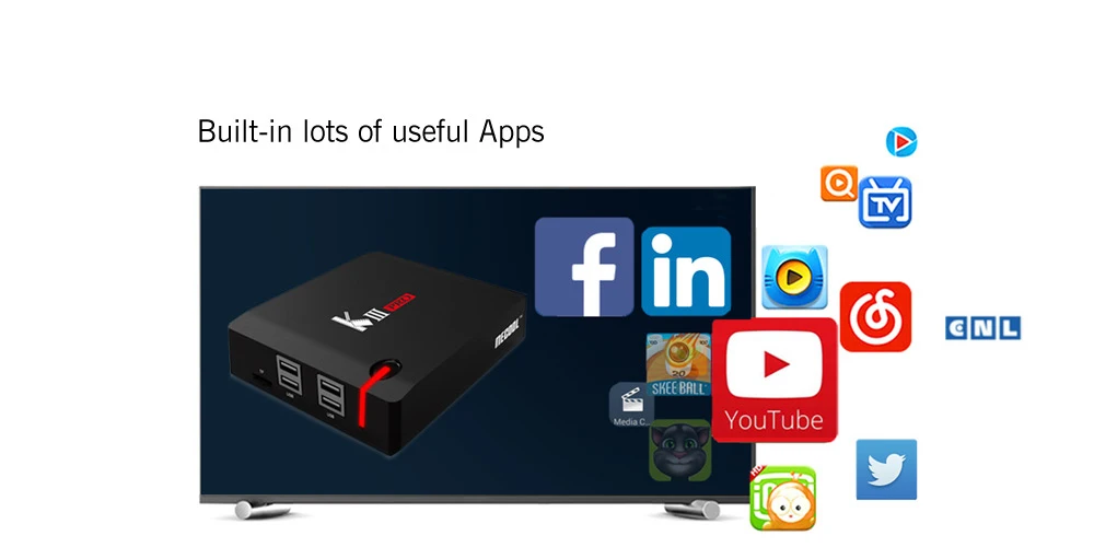 KIII PRO Amlogic S912 Android ТВ коробка 3 Гб оперативной памяти, 16 Гб встроенной памяти, DVB-S2 DVB-T2 DVB-C декодер+ KI PRO Декодер каналов кабельного телевидения PRO ТВ Box Amlogic S905D 2G/16G