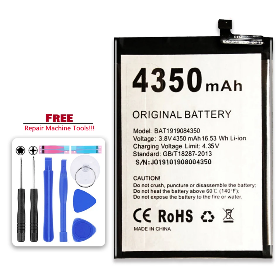 

Аккумулятор BAT1919084350 4350 мАч Для DOOGEE N20 N20Pro N20 Pro