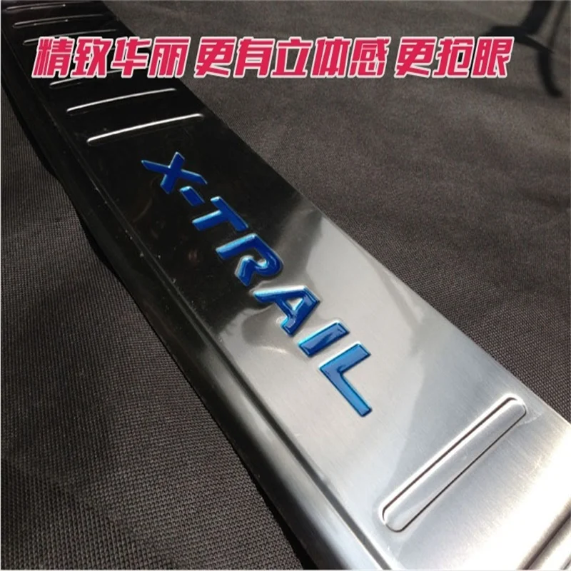 

Stainless Steel External Rear Bumper Protector Sill Threshold Plate Fit For Nissan X-Trail XTrail 2014 Car Styling Accessory fas