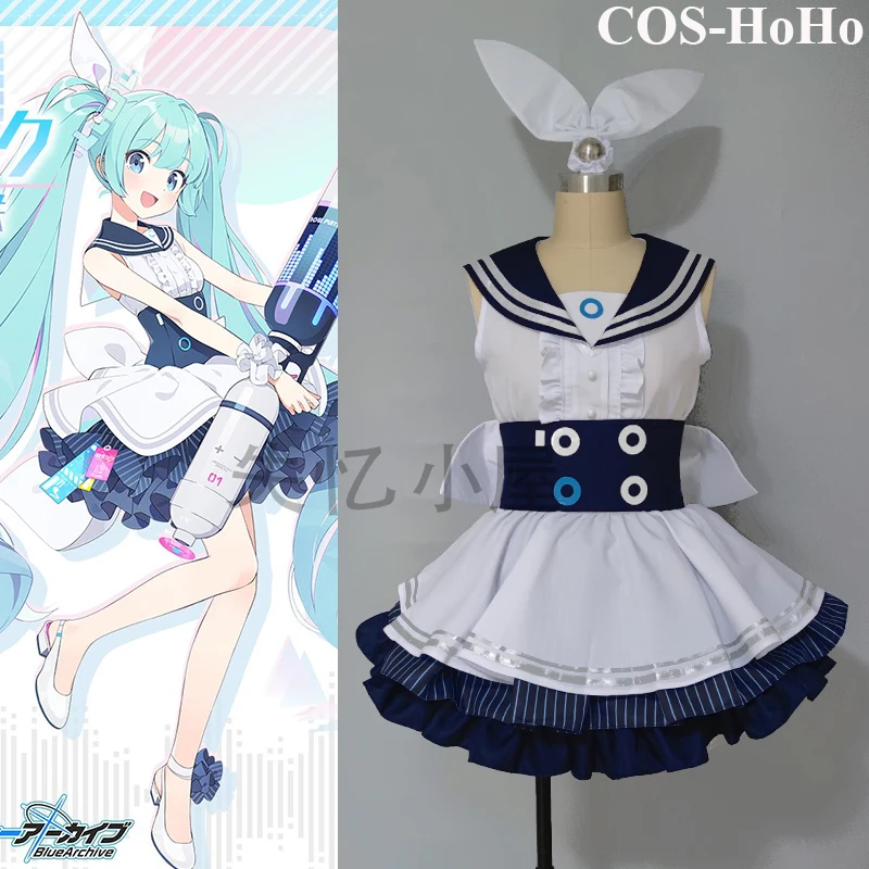

COS-HoHo Anime Blue Archive Game Suit Sweet Lovely Lolita Uniform Cosplay Costume Halloween Party Role Play Outfit For Women NEW