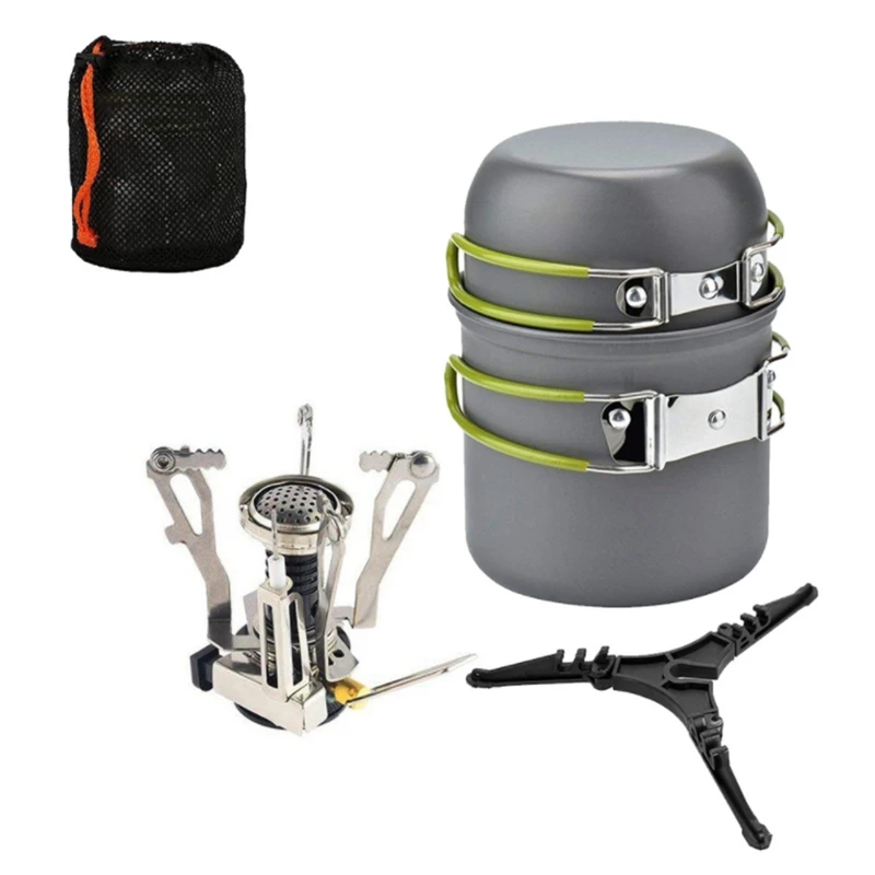 Уличный горшок наборы газовой мини-плиты посуда для кемпинга пешего туризма