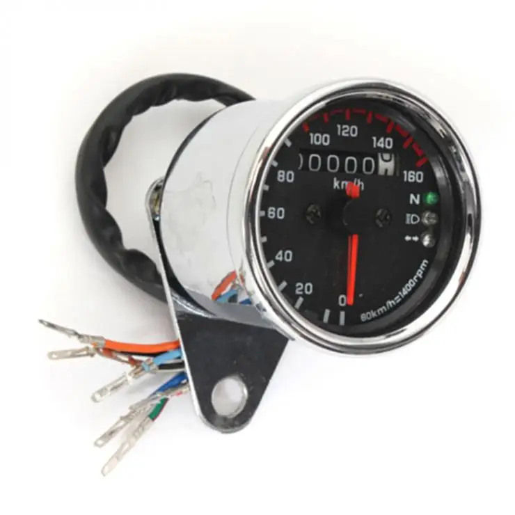 Универсальный мотоцикл цифровой светодиодный двойной одометр тест км/ч