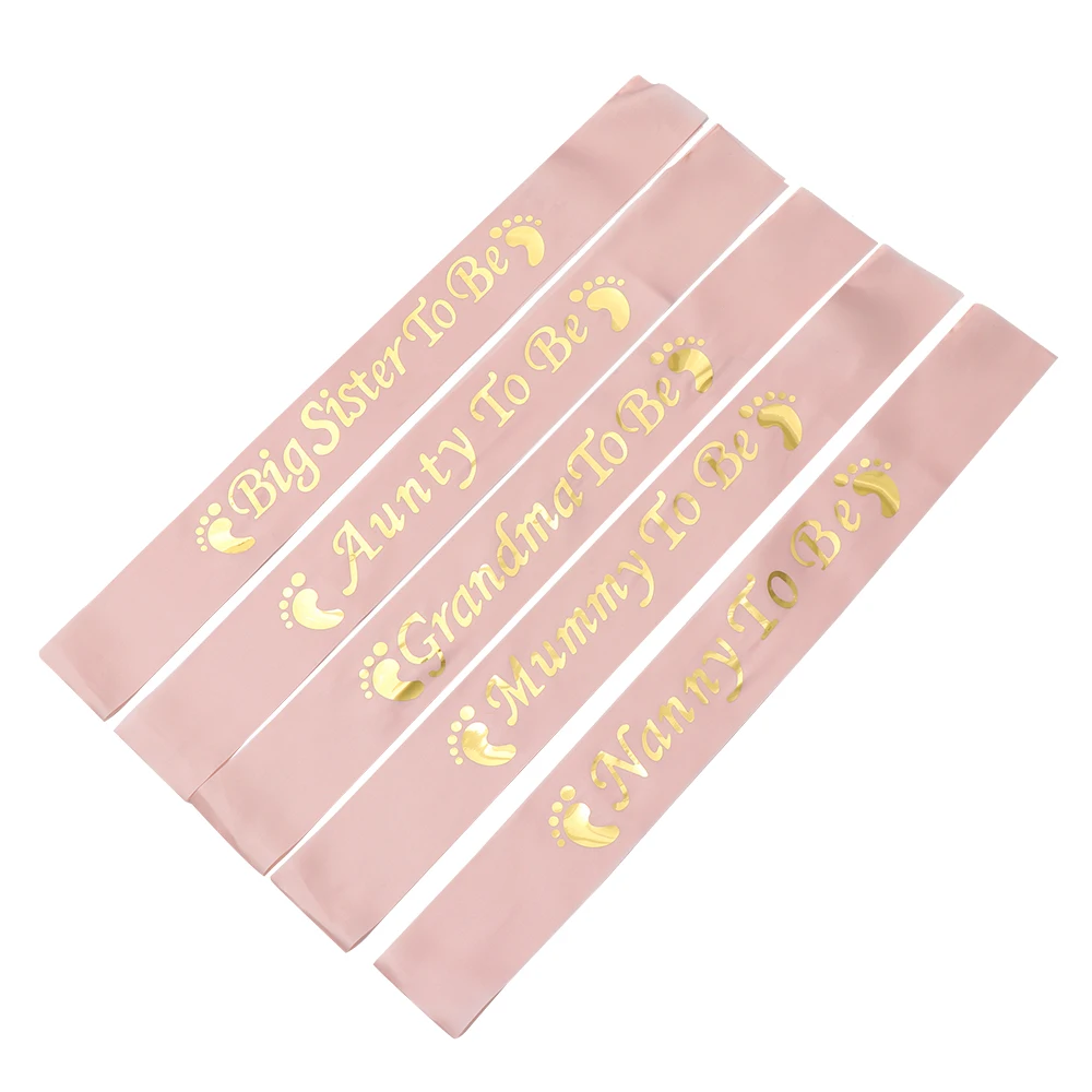 1 шт. розовый золотой голубой ремень на плечо украшение для детского душа пояс