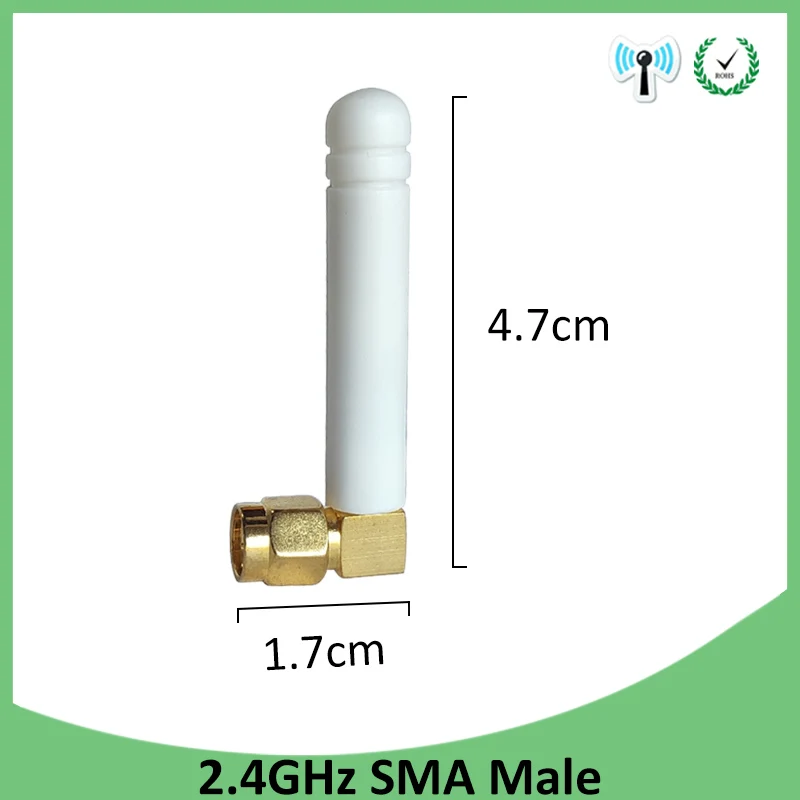 EOTH 2.4g antenna 3dbi sma male wlan wifi 2.4ghz antene IPX ipex 1 SMA female pigtail Extension Cable iot module antena