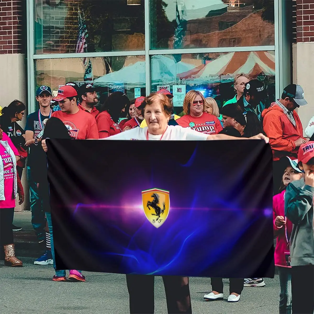 

Ferrari Logo 1196 Pride Flag Printed Gift Banner Home Outdoor Croatia Palestina France Flag Guardia Civil