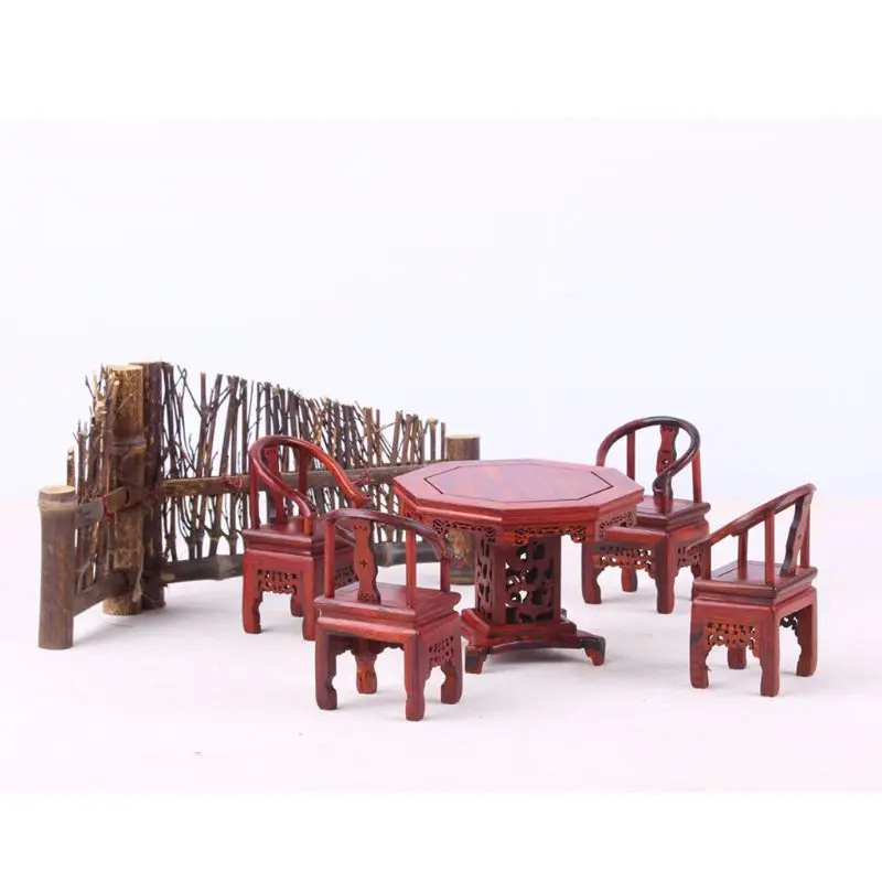

2020 New Solid Wood Carving Craft Gift Chinese Antique Ming And Qing Miniature Furniture
