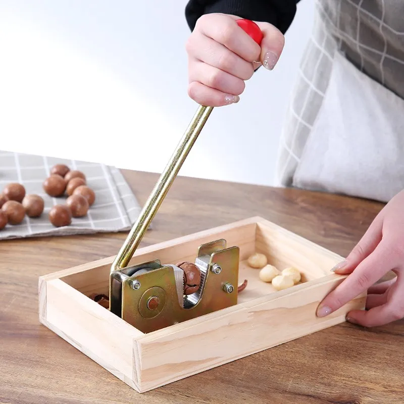 

Convenient nut sheller fresh macadamia nut opening device raw nutcracker nut peeling tool Australian walnut nut opener LB50923