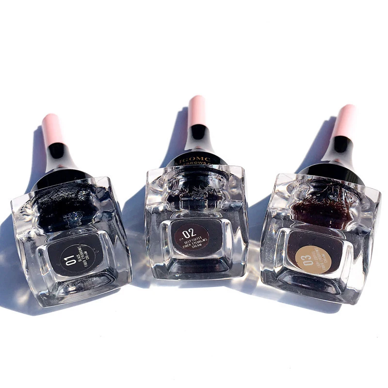 3D гель волокно для наращивания бровей водостойкая кисть и V9 Drop|Средства роста