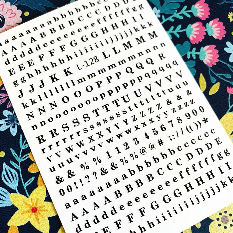 Новые Красочные английский alphabet3d дизайн ногтей наклейки для Наклейка штамповки