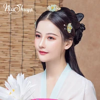 niushuya ancient style handfu headdress elegance flower hair comb classical chinese xiuhe hairwear accessories