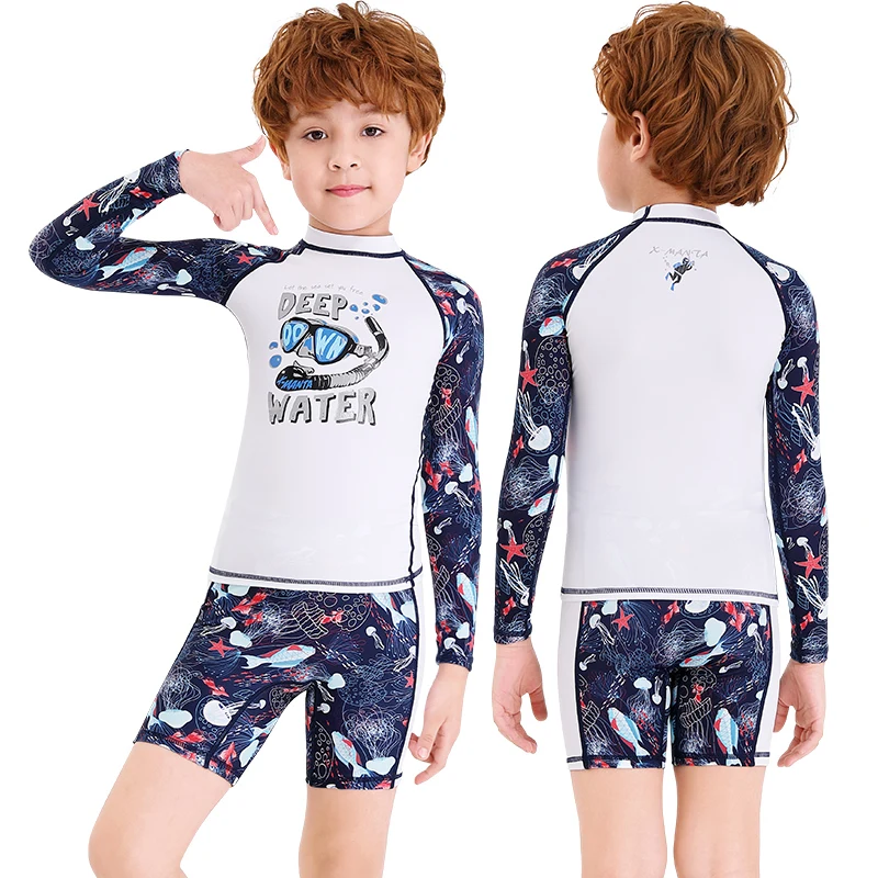 Детский купальник для серфинга в глубокой воде гидрокостюм с Медузой купальный