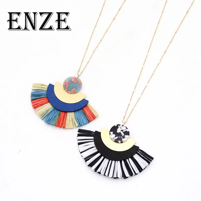 Ожерелье с подвеской кисточкой из цинкового сплава|Ожерелья подвеской| |