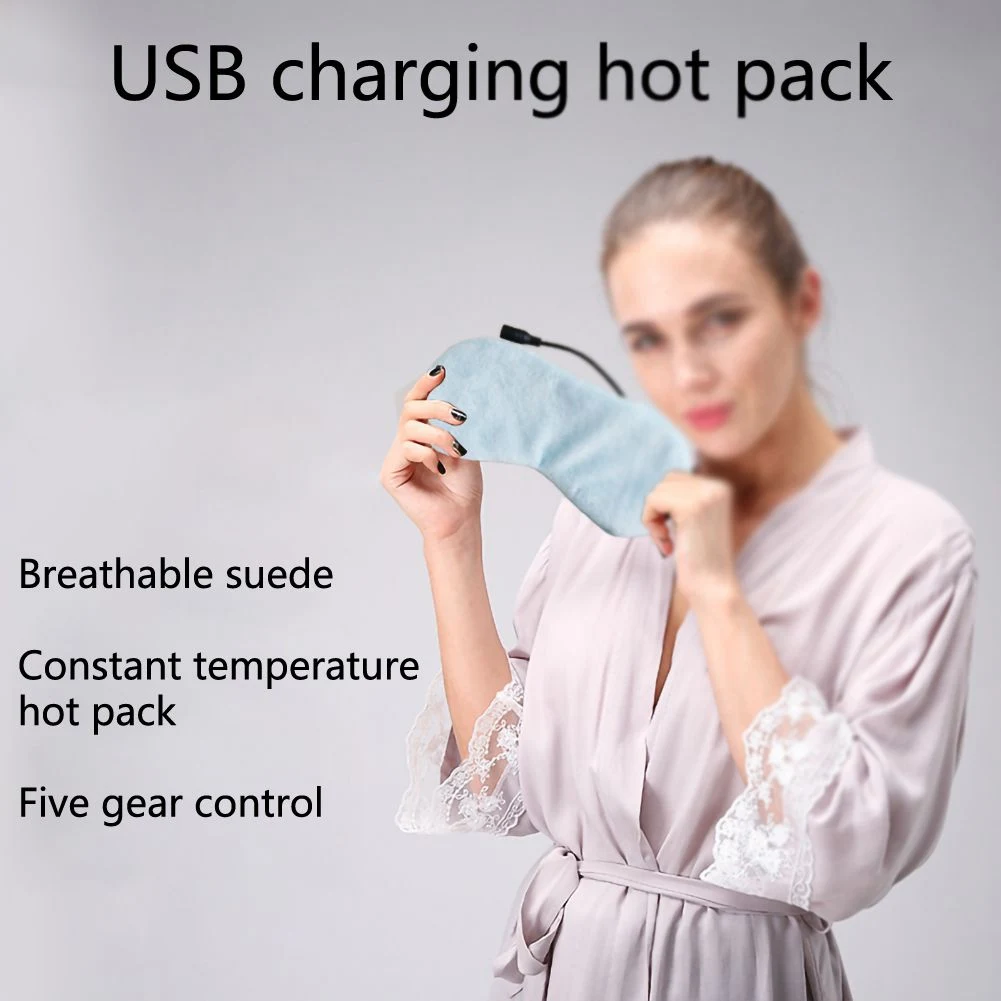 

USB Steam Warm Compress Heated Eyeshade For Puffy Eyes And Dry Eye Stimulate The Circulation Of Blood Comfortable Sleep Blinder