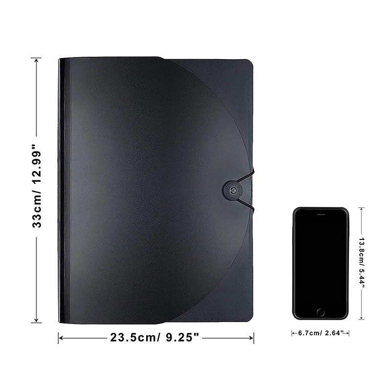 Расширяющаяся папка для файлов формата А4 с буквенным размером портативный