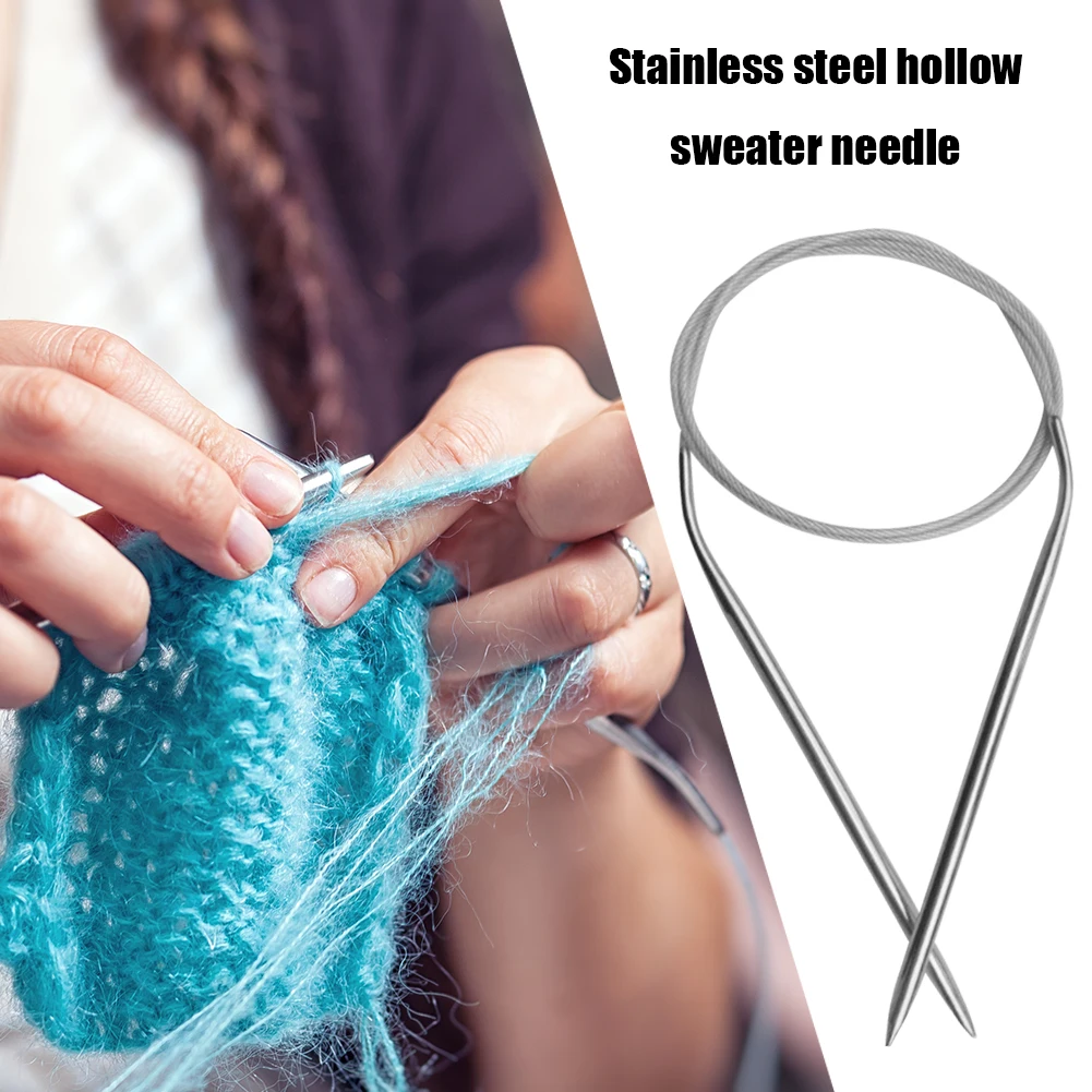 

Круговые спицы из нержавеющей стали для вязания, 80 см