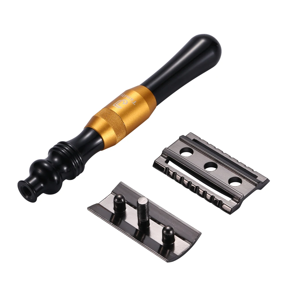 Бритвы с двойными краями Классическая Металлическая бритва мужское бритье