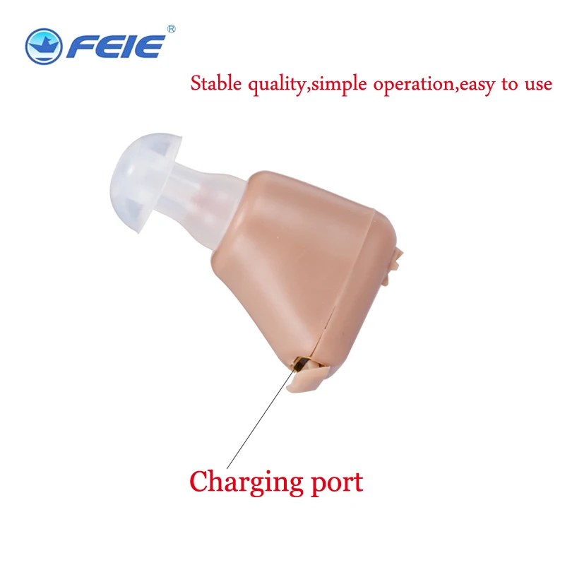 2 шт./лот Перезаряжаемые слуховые аппараты невидимый слуховой аппарат с чистым