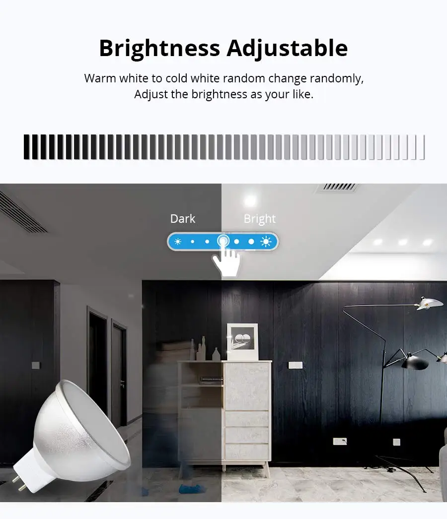 Умный Светодиодный прожектор с Wi-Fi лампа регулируемой яркостью и дистанционным