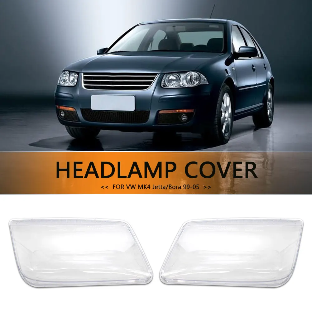 

Styling Replacement Glass Headlight Lens Lamp Cover Replacement Lens Parts Left Right for Volkswagen Jetta Bora 1999-2005